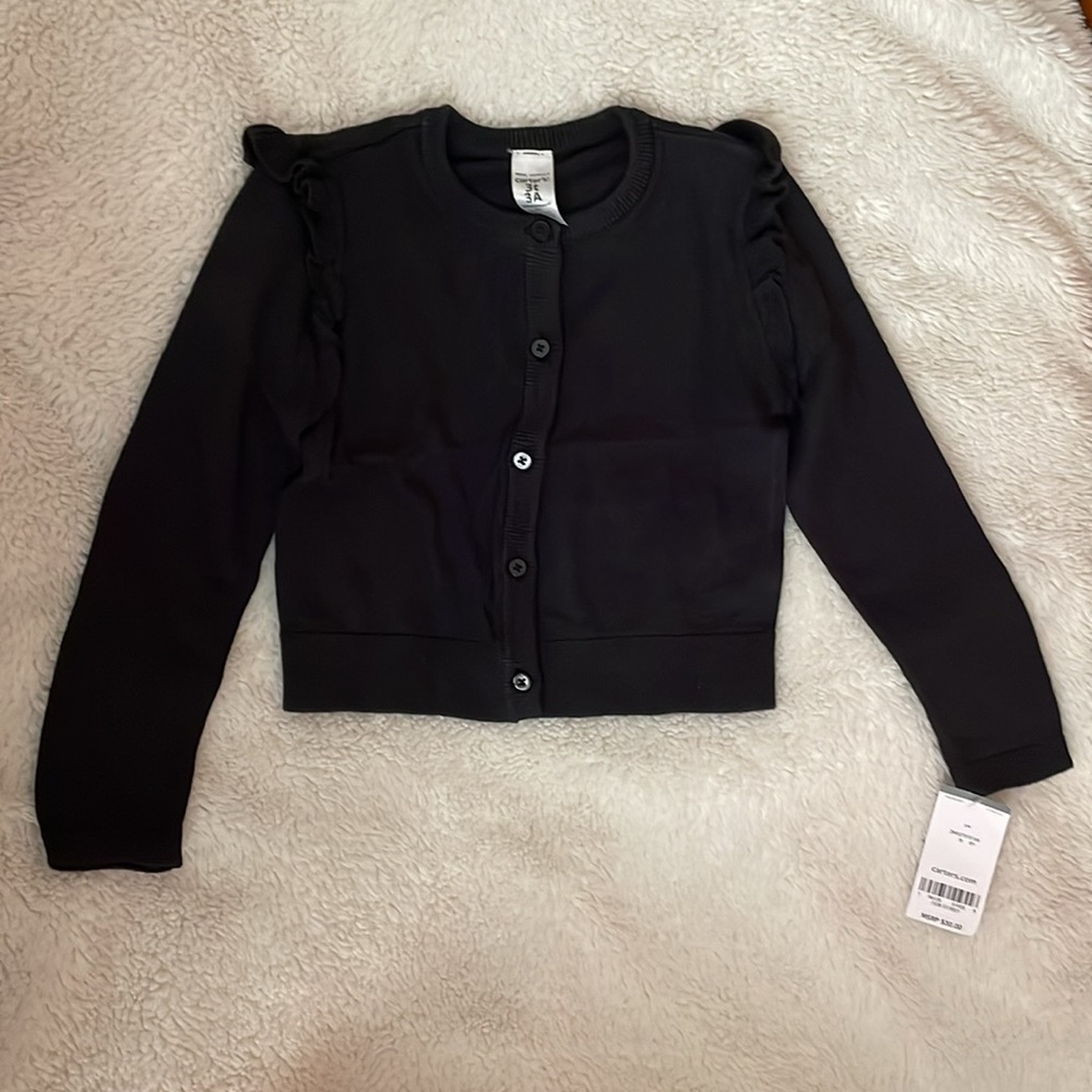 🌈4/$20 Carters Ruffled Cardigan - Picture 2 of 5